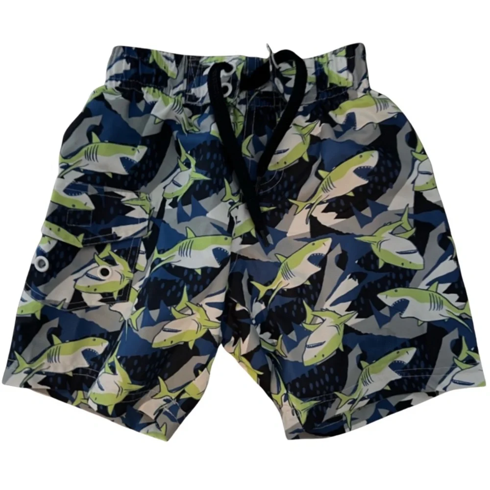 Mish boys shark swim trunk size 3 excellent condition